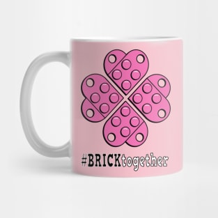 Brick Together Flower Power - Pink Mug